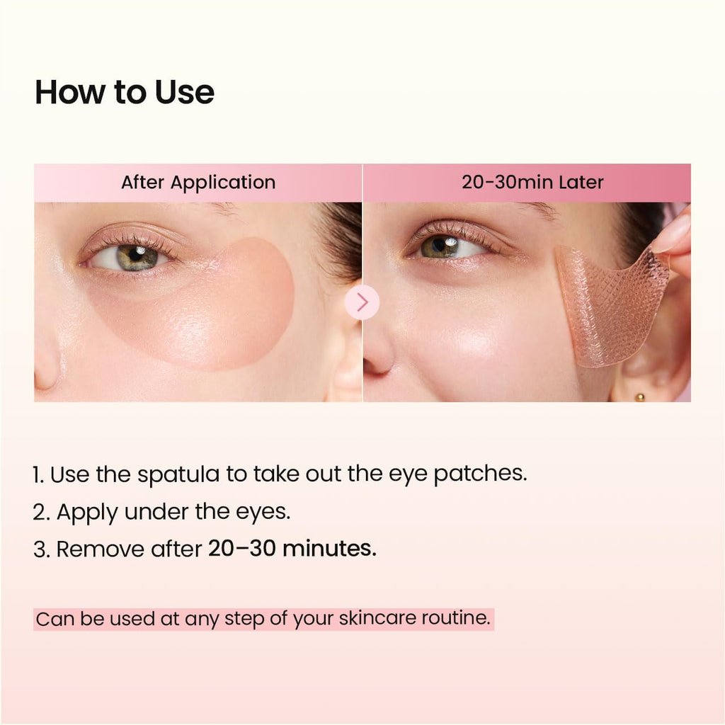 BIODANCE Collagen Peptide Eye Patches, Anti Wrinkle & Smile Line Patches for Face, Under Eye Mask for Fine Lines & Eye Bags, Travel Essentials & Self Care Gifts for Women, Korean Skin Care (60 Count)