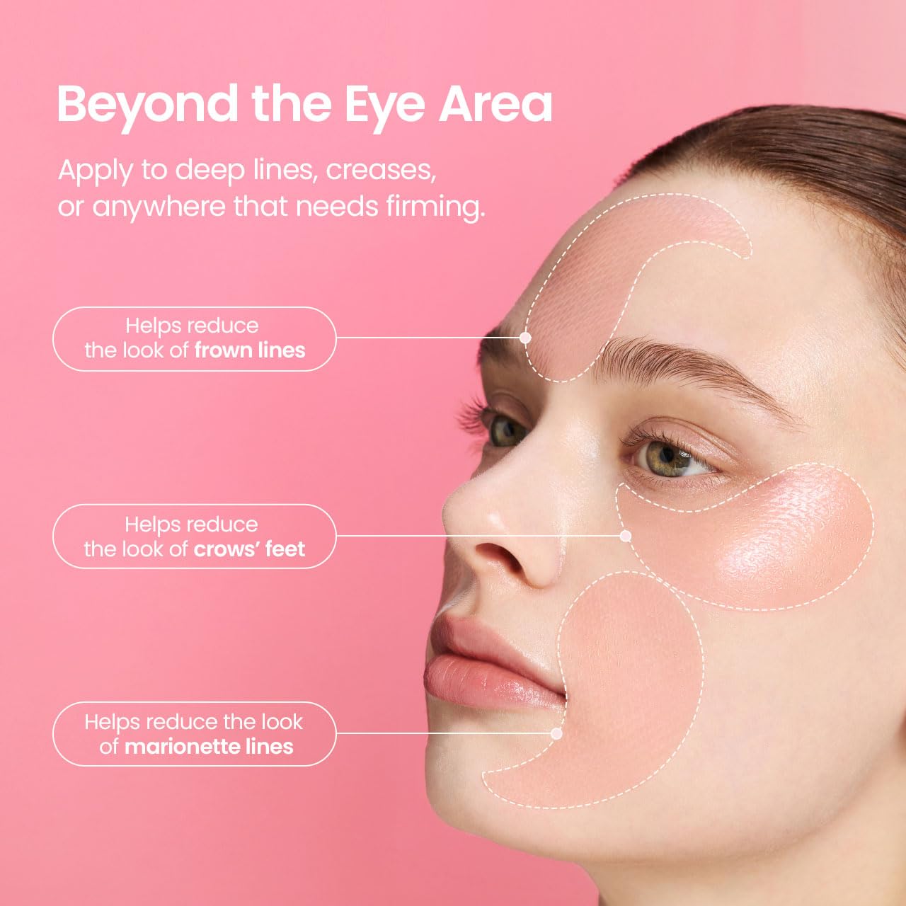 BIODANCE Collagen Peptide Eye Patches, Anti Wrinkle & Smile Line Patches for Face, Under Eye Mask for Fine Lines & Eye Bags, Travel Essentials & Self Care Gifts for Women, Korean Skin Care (60 Count)
