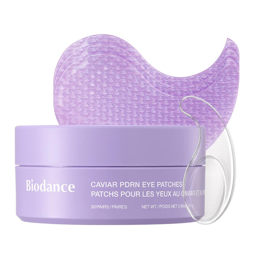 BIODANCE Collagen Peptide Eye Patches, Anti Wrinkle & Smile Line Patches for Face, Under Eye Mask for Fine Lines & Eye Bags, Travel Essentials & Self Care Gifts for Women, Korean Skin Care (60 Count)