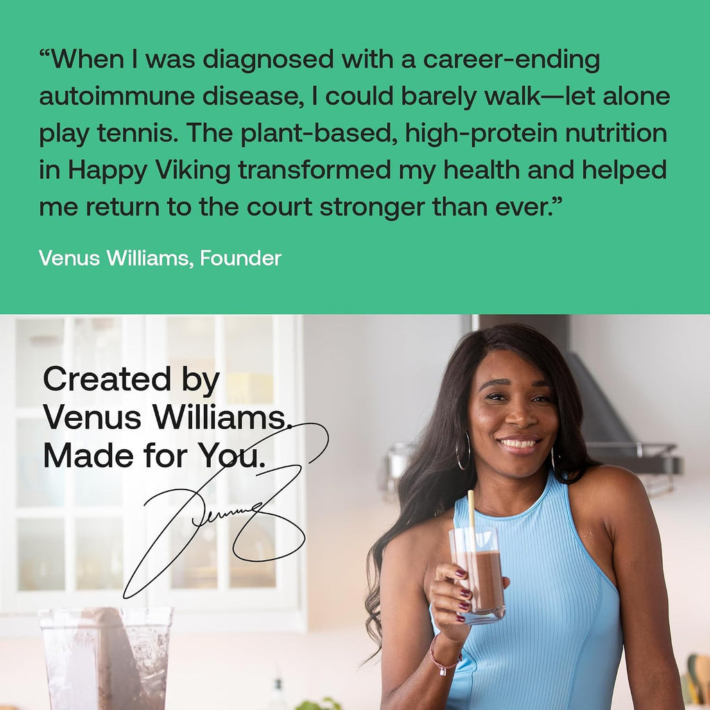 Happy Viking Plant-Based Vegan Protein Powder +100 Superfoods - Vanilla