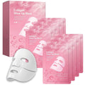 Collagen Face Mask Overnight - Transparent Transforming Korean Hydrogel Mask - Active Complex& Low Molecular Collagen for Glowing Glass Skin - Hydrating & Smoothing Skincare, 8 Sheet