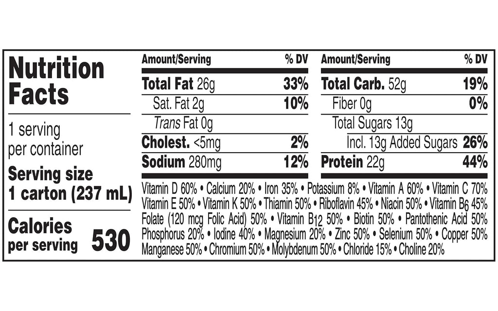 Boost Very High Calorie Nutritional Drink, Very Vanilla, 8 Ounce Box, Pack of 27
