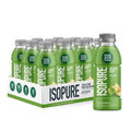 Isopure Zero Carb Clear Protein Drink, Green Tea 12 Count