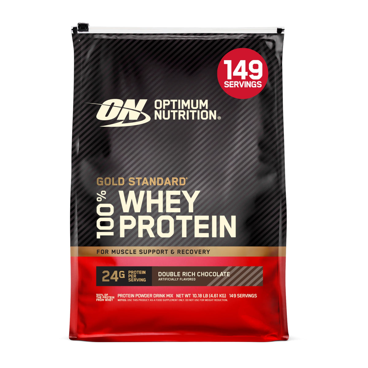 Optimum Nutrition Gold Standard Whey Protein, Double Rich Chocolate, 2 LB