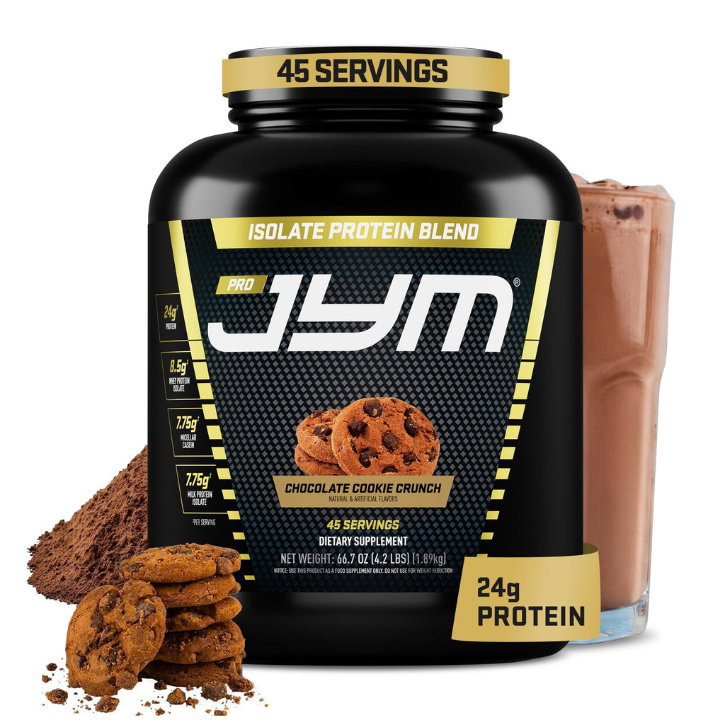 JYM Tahitian Vanilla Bean Whey & Casein Protein Powder, 1.7 lb, 22 Servings