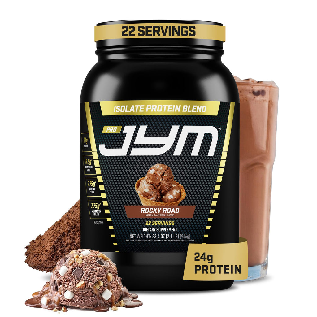 JYM Tahitian Vanilla Bean Whey & Casein Protein Powder, 1.7 lb, 22 Servings