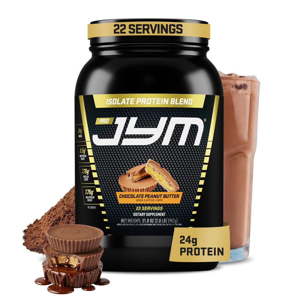 JYM Tahitian Vanilla Bean Whey & Casein Protein Powder, 1.7 lb, 22 Servings